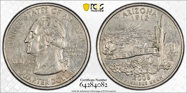 2008-P 25C Arizona AU55