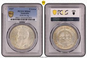 1937 Crown KM-34  Ag MS64