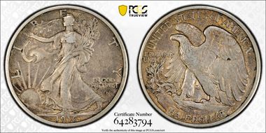1916-D 50C XF45
