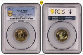 2023 $2 QEII Memorial 1952-2022 MS67