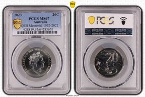 2023 20C QEII Memorial 1952-2022 MS67