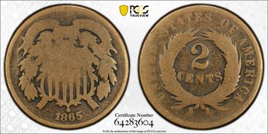 1865 2C Plain 5 AG3BN