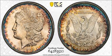 1878 7TF $1 Reverse of 1878 MS63