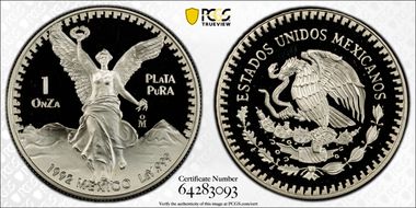 1992-Mo Onza Libertad Ag PR69DCAM