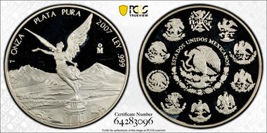 2007-Mo Onza Libertad Ag PR67DCAM