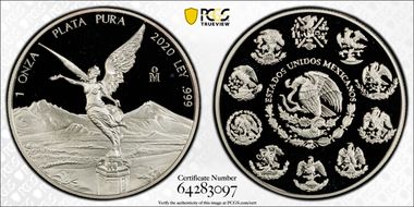 2020-Mo Onza Libertad  Ag PR69DCAM