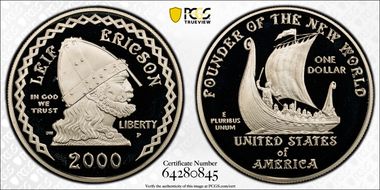 2000-P $1 Leif Ericson PR68DCAM