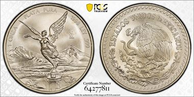1998-Mo Onza Libertad Ag MS68