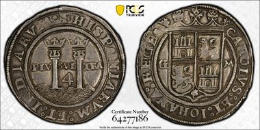(1542-45)G M 4 R Calico-128 CAROLVS AU50