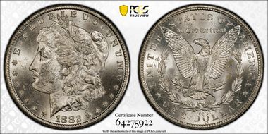1882-CC $1 MS62