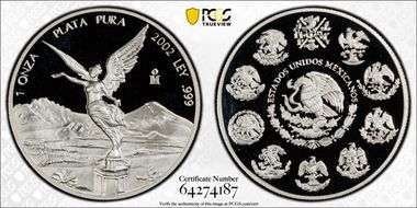 2002-Mo Onza Libertad Ag PR69DCAM