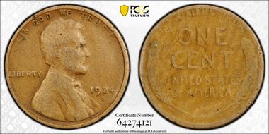1924-S 1C VG10BN