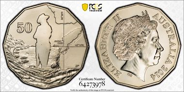2014 50C Gallipoli Campaign MS69