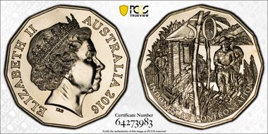 2016 50C Indonesian Confrontation MS69