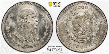 1959-Mo Peso KM-459 MS67