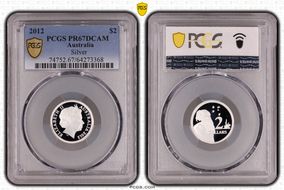 2012 $2 Silver PR67DCAM