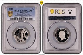 2026 10C Decimal Currency 60th Anniversary CuNi PR70DCAM