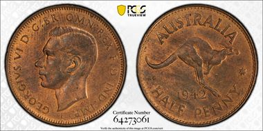 1942-I 1/2D MS63RB