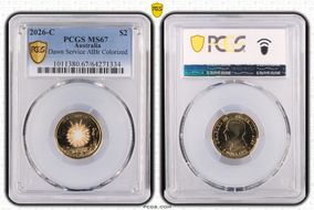 2026-C $2 Dawn Service AlBr Colorized MS67