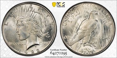 1922-S $1 MS65+