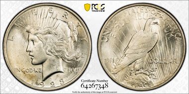1923 $1 MS61