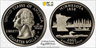 2005-S 25C Minnesota PR69DCAM