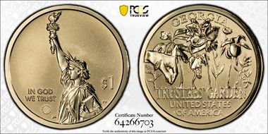 2019-S $1 American Innovation GA Rev PR Trustees' Garden PR69