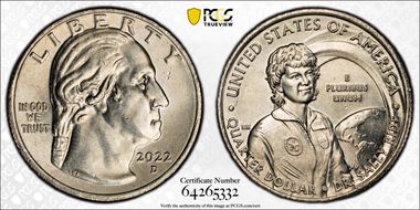 2022-D 25C Dr. Sally Ride MS63