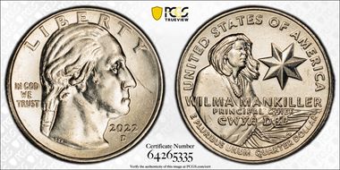 2022-D 25C Wilma Mankiller N1