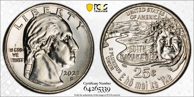 2023-D 25C Edith Kanaka'ole MS62