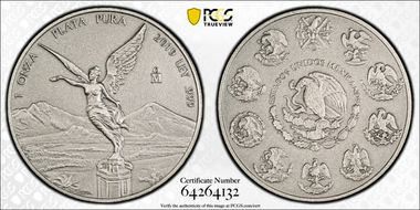 2019-Mo Onza Libertad Ag - Antiqued SP70
