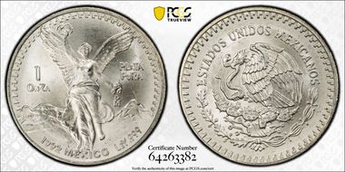 1992-Mo Onza Libertad Ag MS68