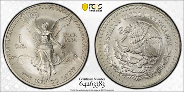 1995-Mo Onza Libertad Ag MS69
