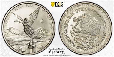 1997-Mo Onza Libertad Ag MS67