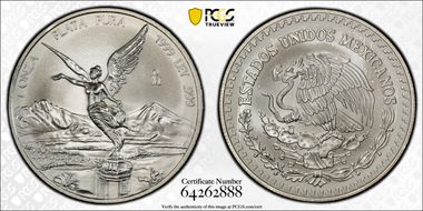 1999-Mo Onza Libertad Ag MS69