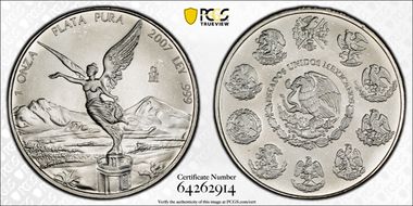 2007-Mo Onza Libertad Ag MS69