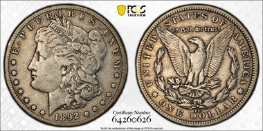 1892-CC $1 VF20
