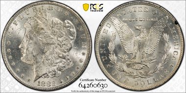 1882-CC $1 GSA Hoard MS62