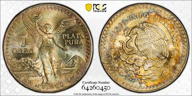 1984-Mo Onza Libertad Ag MS67