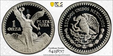 1983-Mo Onza Libertad Ag PR68DCAM