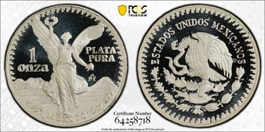 1983-Mo Onza Libertad Ag PR68DCAM