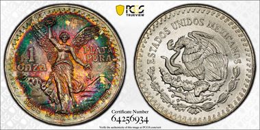 1985-Mo Onza Libertad Ag MS67