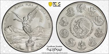 2013-Mo Onza Libertad Ag MS70