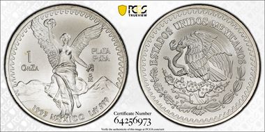 1993-Mo Onza Libertad Ag MS69