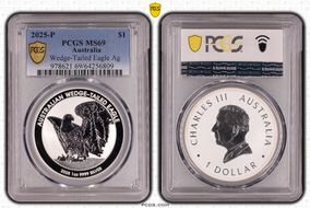 2025-P $1 Wedge-Tailed Eagle Ag MS69
