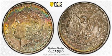 1887 $1 AU58