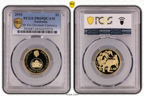 2016 $1 50 Yrs Decimal Currency PR69DCAM