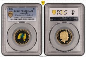 2003 $1 Volunteers Colorized PR69DCAM