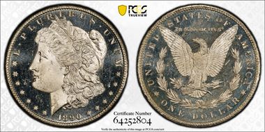 1890-CC $1 MS65+ DMPL