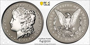 2025-S $1 Morgan Dollar Rev PR Two-Coin Reverse Proof Set PR69